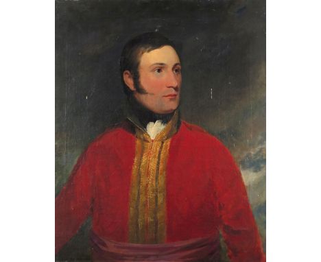 English School c.1800 Portrait of an officer Oil on canvas 77 x 63cm; 30¼ x 25in 