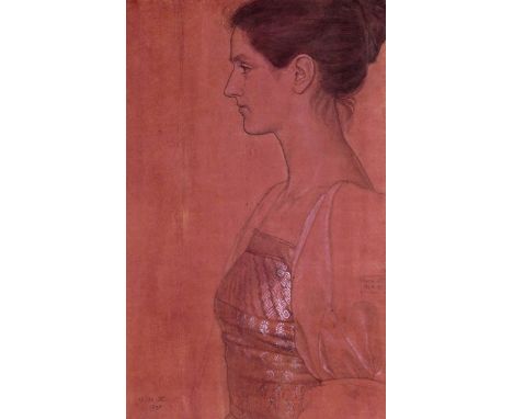Joseph Edward Southall (1861-1944) Portrait of a lady in profile Signed with a mongram and dated twice 22-26 XII 1898 Pencil 