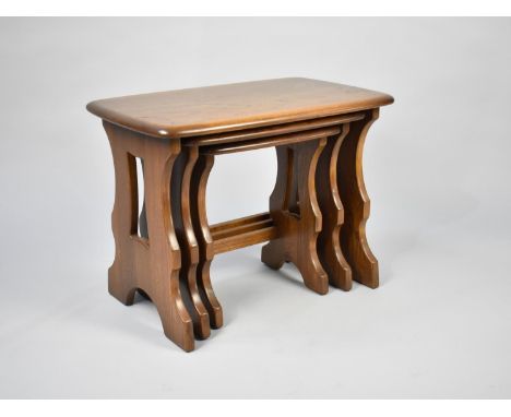 A Nest of Three Ercol Tables, 57cms Wide