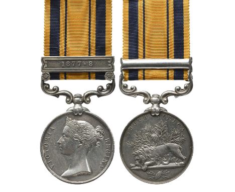 A South Africa Medal 1877-79 to Private Thomas Hughes, 88th Regiment of Foot, clasp: 1877-8 (1094 PTE T. HUGHES. 88TH FOOT), 