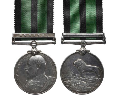 An Ashanti Medal 1900 to Private Kanyengo, 1st Central African Regiment (later 1st (Central Africa) Battalion King's African 