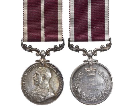 An Army Meritorious Service Medal to Corporal (Acting Staff Sergeant) Leslie Joseph Main, Royal Army Medical Corps, George V 