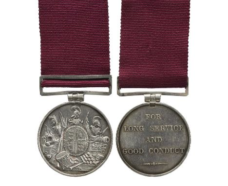 An early Victorian Army Long Service and Good Conduct Medal to Gunner and Driver James Ferguson, Royal Artillery, second type