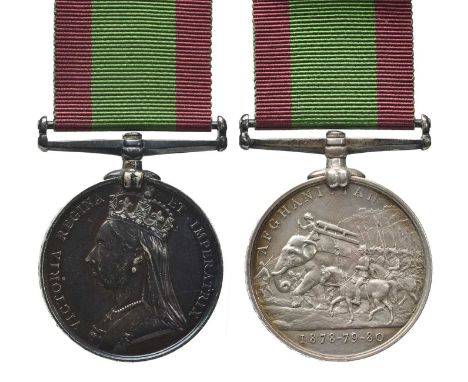 An Afghanistan Medal 1878-80 to Drummer James Jacobs, 1st Battalion 17th Regiment of Foot, no clasp (1281. DRUMR J. JACOBS. 1