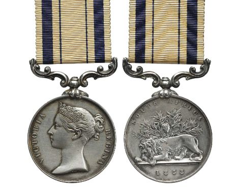 A South Africa Medal 1834-53 to Private George Richie, 72nd (The Duke of Albany's Own Highlanders) Regiment, (G. RICHIE. 72ND