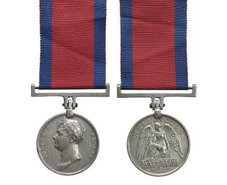 A Waterloo Medal 1815 to Private Thomas Radford, 3rd Battalion 14th Foot, (THOMAS RADFORD, 3RD BATT. 14TH REG. FOOT.), later 