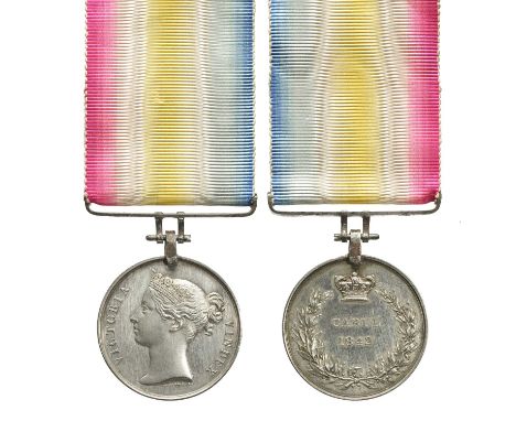 A Cabul Medal 1942, officially re-impressed (WM. DESMOND 31ST REGT.), naming style similar to China Medal 1842, steel clip an