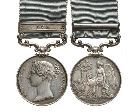 An Army of India Medal 1799-1826 to Lieutenant Charles Harington Graeme, 5th Light Cavalry, clasp: Ava (LIEUT CHAS H. GRÆME, 