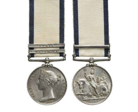 A Naval General Service Medal 1793-1840 to James Smith, 2 clasps: Navarino, Syria (JAMES SMITH.), good very fine.The collecti