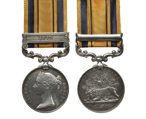 A South Africa Medal 1877-79 to Private William Haystaff, 1st King's Dragoon Guards, clasp: 1879 (2086. PTE W. HAYSTAFF. 1ST 