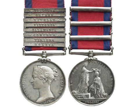 A Military General Service Medal 1793-1814 to Private Timothy Joynes, 5th (Northumberland) Regiment of Foot, 8 clasps: Roleia