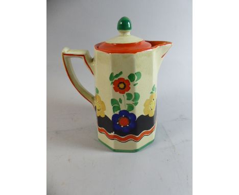A Wade Ceramic Jug with Hand Painted Floral Design together with King's Shilling Tankard and Cake Stand