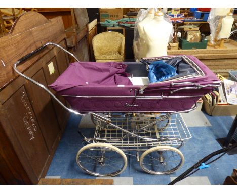 A Vintage Silver Cross Pram