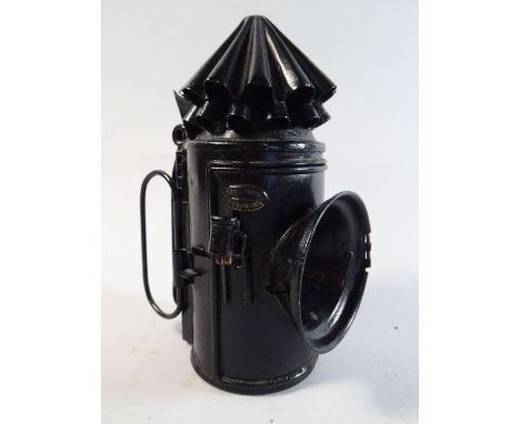 A Vintage Lamp, Lens Hinge Requires Attention, 80cm high 