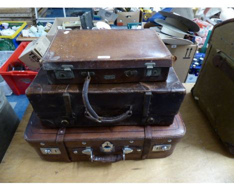 Three Vintage Suitcases