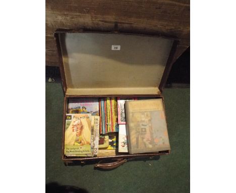 A Vintage Suitcase Containing Children's Books