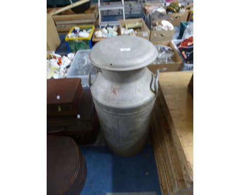 A Vintage Aluminium Milk Churn for Coop Dairy's, 73cm high 