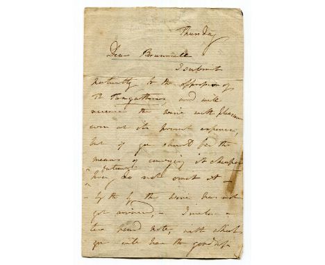 EPHEMERA. A collection of ephemera, including an autograph letter signed by George Campbell 6th Duke Argyll addressed to [Bea