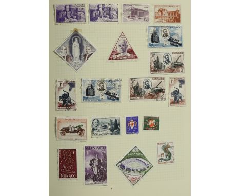Six albums of foreign countries stamps, Austria, France 1947 UPU 500 francs air mint, Italy, Liechtenstein 1930 air set of si