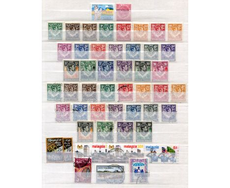 A collection of British Commonwealth stamps in four albums, six stock books and approval books with Australia used, Canada us