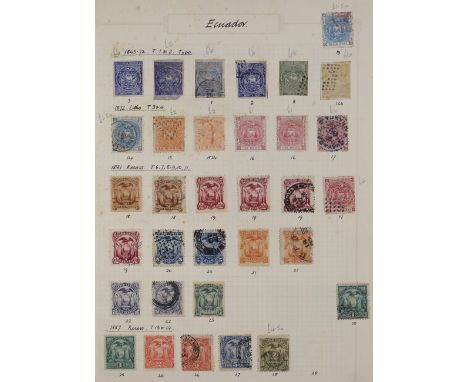 A large collection of world stamps in ten albums and stock books, album leaves and loose sorted into packets, with British Co