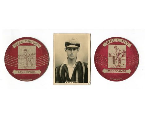 A collection of cigarette and trade cards relating to cricket, all part-sets and odds, including 1 (of 16) Barratt &amp; Co. 