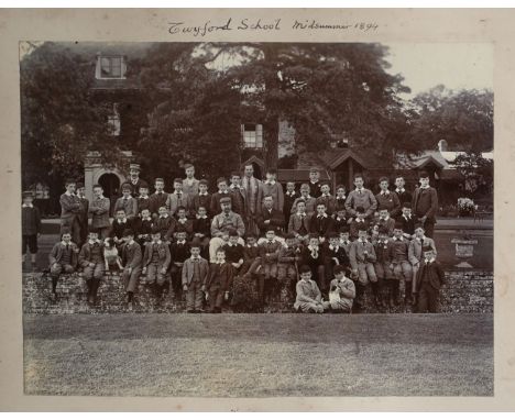 PHOTOGRAPHS, SCHOOLS. Two albums containing approximately 379 mounted photographs, the majority relating to schools with some