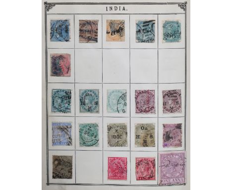 Five albums of world stamps, including two Lincoln albums with Great Britain, British Commonwealth and USA, mostly early issu