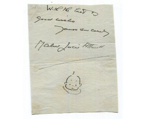 AUTOGRAPHS, WRITERS &amp; ILLUSTRATORS. A collection of autographs and signed letters of authors and illustrators, including 
