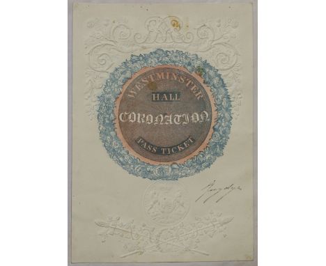SCRAP ALBUMS. Three scrap albums containing a George IV Coronation Pass Ticket, mounted prints, manuscript verse, clipped pos