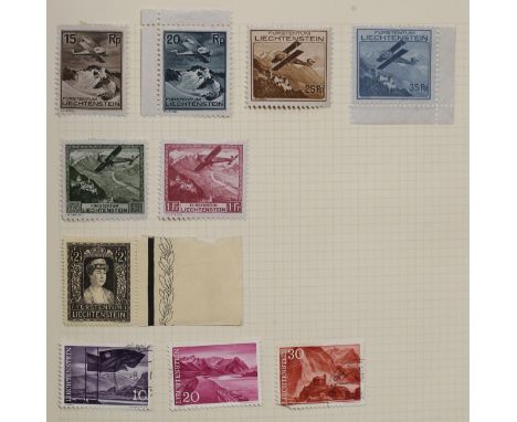 Ten albums of stamps, including two early Lincoln albums with Great Britain, British Commonwealth, Palestine, Sudan, Middle E