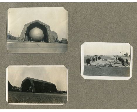 PHOTOGRAPHS, NAVAL. An album containing approximately 162 small-format photographs and 13 postcards, the majority of naval in