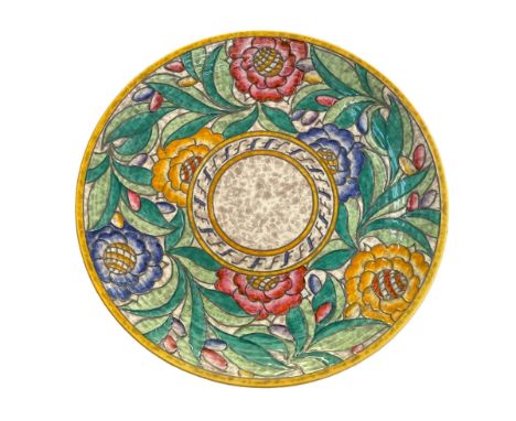 Crown Ducal Charlotte Rhead plaque, 33cm.