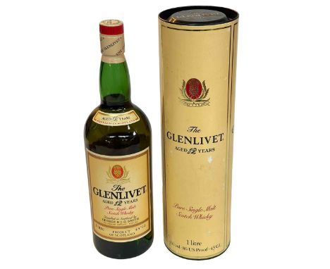 Glenlivet 12 year Pure Single Malt Scotch Whisky.