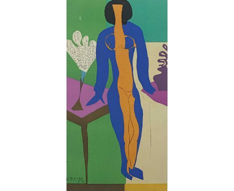 HENRI MATISSE limited edition (7/75) lithograph - 'Zulma', signed and numbered in pencil, 35.5 x 19cmsProvenance: private col