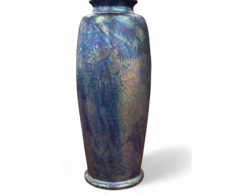 RUSKIN POTTERY KINGFISHER LUSTROUS VASE, circa 1921, shouldered form, 23.5cm (h)Provenance: private collection Powys