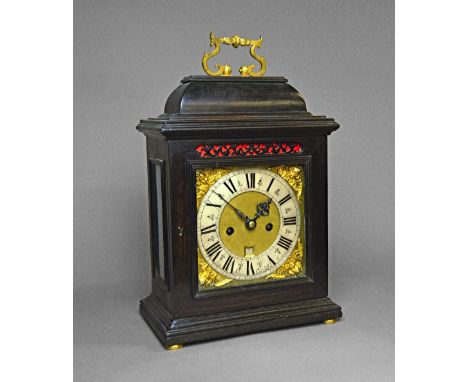 An interesting Italian ebonised bracket clockThe movement signed Antonio Califfi in firenze, late 17th century and laterThe c