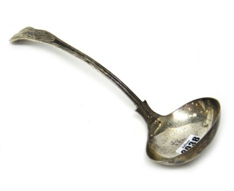 A silver King's pattern soup ladle, Sheffield 1960, weight 268 gms.