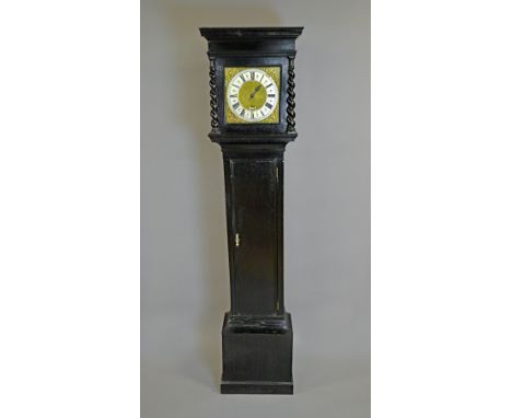 A 30 hour ebonised longcase clockThe movement by Richard Rayment, Bury St Edmunds, second quarter 18th century, the case late