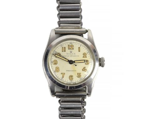 Rolex gentleman’s Oyster Precision Speedking Reference&nbsp;4220&nbsp;wristwatch, in stainless steel case, the signed&nbsp;ma