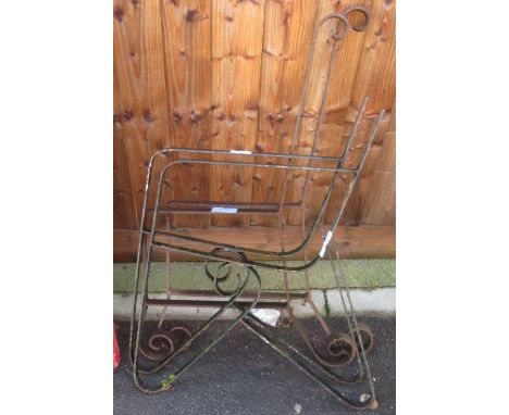 WROUGHT IRON BENCH ENDS
