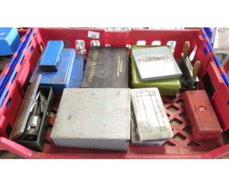 ASSORTMENT OF TOOLS, DRILLS, GEAR PULLER &amp; ASSOCIATED WASHERS IN PLASTIC CONTAINERS