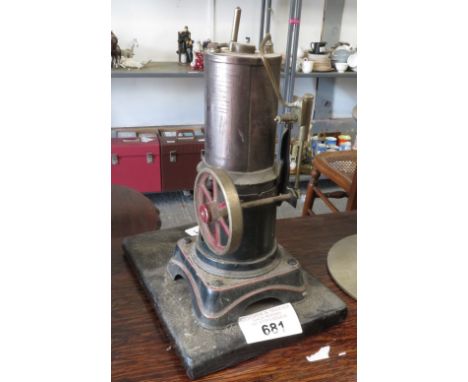 SMALL GERMAN MADE VERTICAL BOILER LIVE STEAM ENGINE