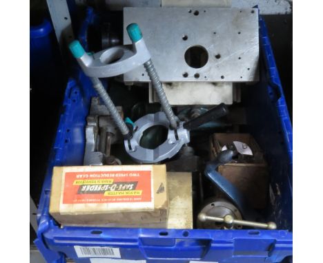 CRATE CONTAINING LATHE, TOOLS ETC