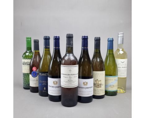 9 Bottles World White Wines to include:   Ernie Els 2012 Sauvignon Blanc, South Africa  Wamakersvallei "Bains Way" 2005 Viogn