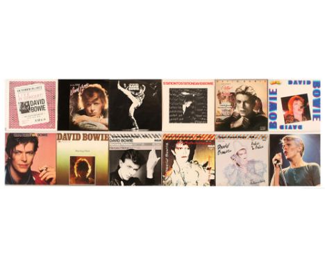 A collection of David Bowie LPs and 12" Singles to include (1) Station To Station (1976 UK Press, RCA - APL1-1327, includes i