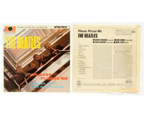 The Beatles, Please Please Me LP (PCS 3042) - RARE Dick James pressing - original 1963 stereo pressing with black/gold Parlop