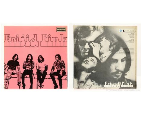 Frijid Pink, Frijid Pink LP (SML-R 1062) - 1970 UK pressing on Deram label, SAHS-1557 P-1W matrix, laminated cover with indic