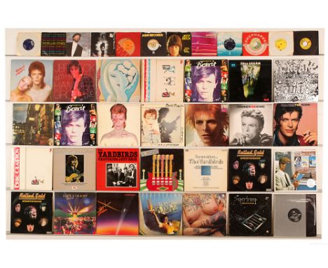 A collection of Classic Rock/Blues/Glam LPs and 7" Singles, Artists to include; The Rolling Stones, David Bowie, Jeff Beck, E