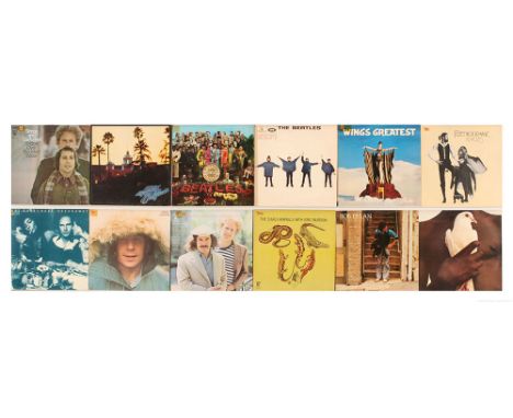 Rock and Pop LPs from The Beatles, Fleetwood Mac, Eagles, Simon and Garfunkel and associated artists to include The Beatles, 